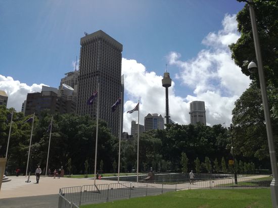 Am ANZAC War Memorial im Hyde Park