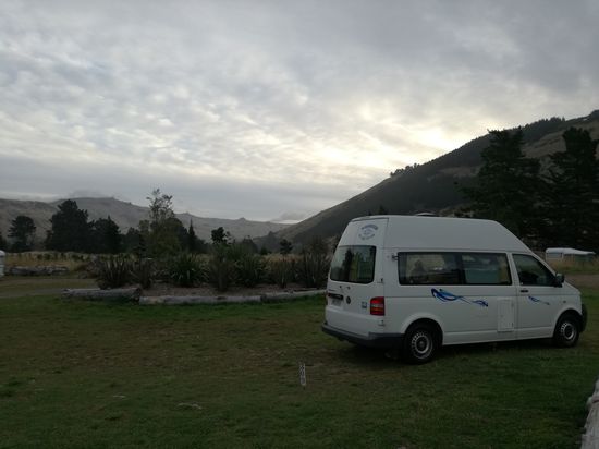 Unser erster campground in Neuseeland