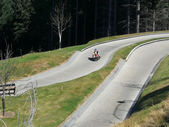 Da sausen die Beiden runter