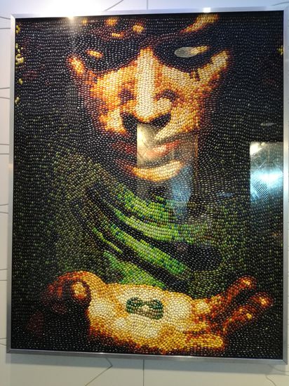 Fundstück des Tages
Wandbild von Frodo aus Jelly Beans