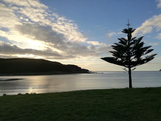 Der Sonnenuntergang bei unserem Stellplatz
