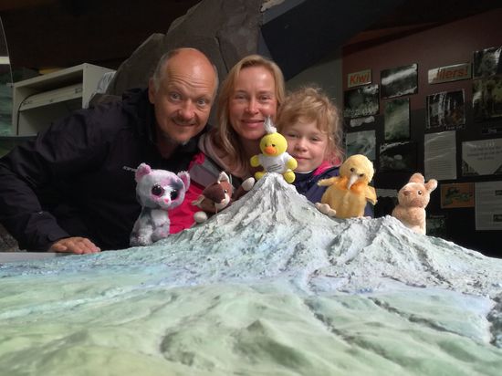 Familienfoto am Mt. Egmond