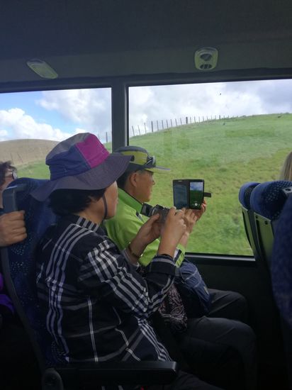 Der Onkel hat sogar die komplette Busfahrt gefilmt