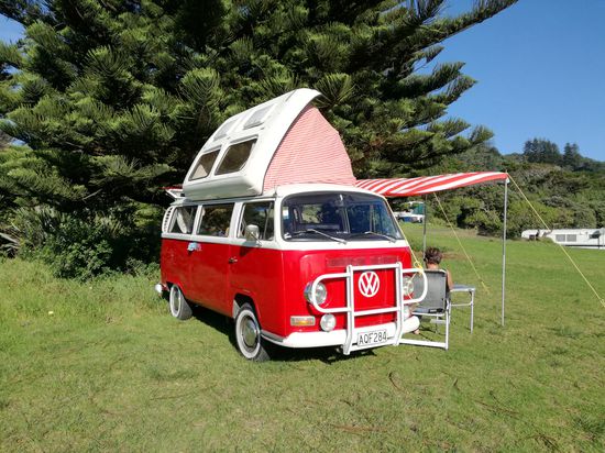 Nette Nachbarschaft auf unserem Campingplatz