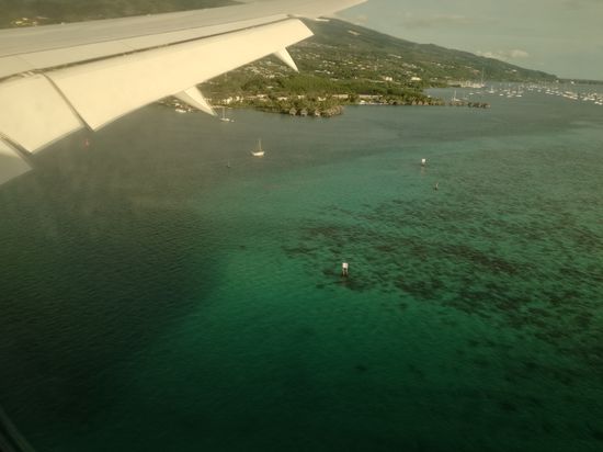 Anflug auf Tahiti