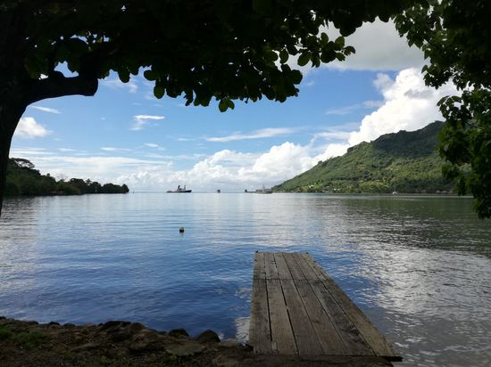 Der Blick auf die Cooks Bay