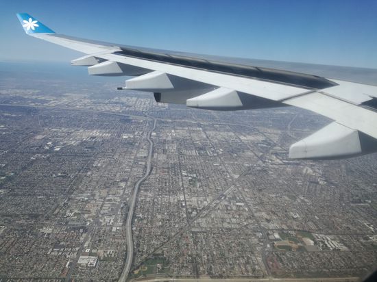 Anflug auf LA