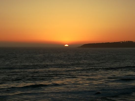 Der Sonnenuntergang vor der Haustür