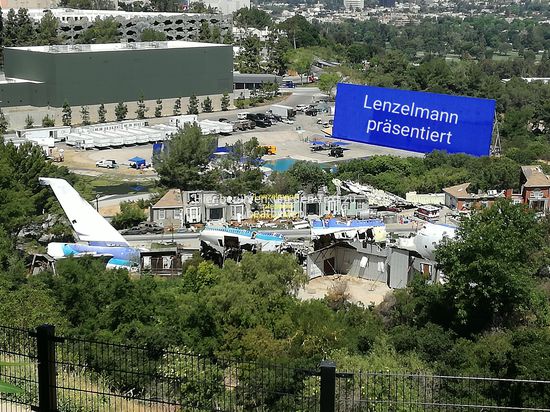 Das Filmset aus Krieg der Welten