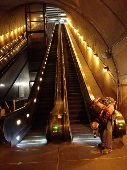 Die Rolltreppe hat mir den Kopf verdreht