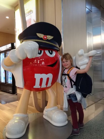 Kapitän Treets von Smarties Air bringt uns nach Hause