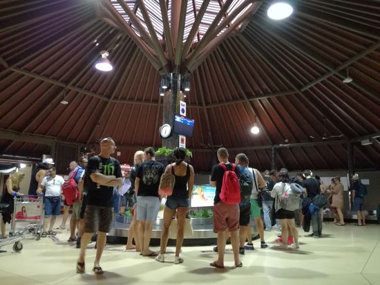 Das Gepäckband am Koh Samui International Airport