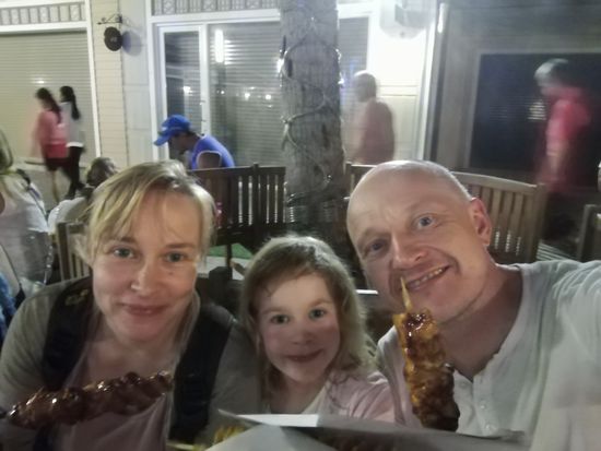 lecker,für jeden ein Spießen.