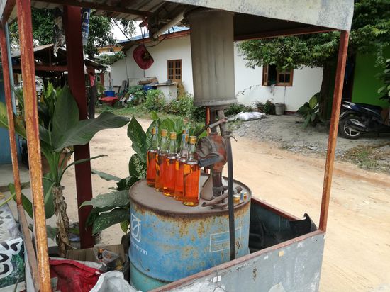 Fundstück des Tages, die örtliche Tankstelle