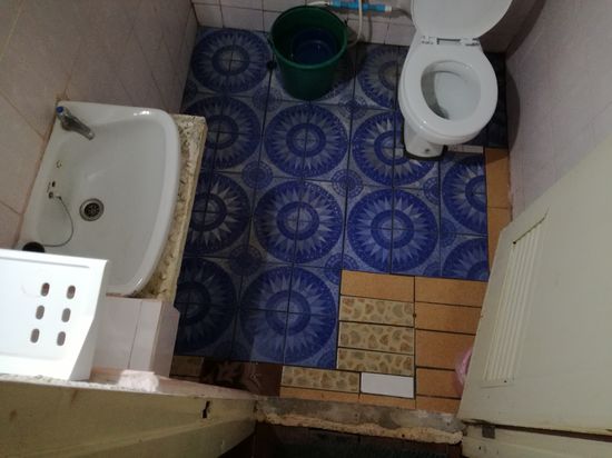 Die Fliesen gab es bei RudisResteRampe.