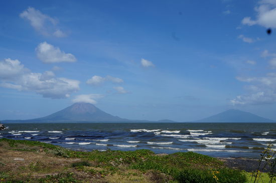 Ometepe vom Restaurant am Hafen