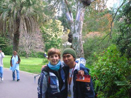 kristina und mrkim im botanischengerten...derschoenste in australien!