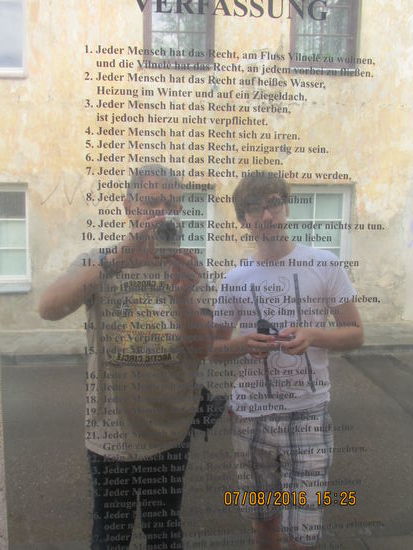 Verfassung von Uzupis in deutscher Sprache