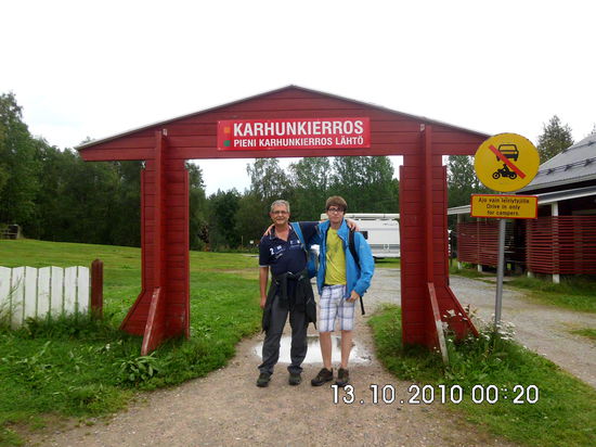 Anfang und Ende sowohl der Großen als auch der Kleinen (Pieni) Bärenrunde