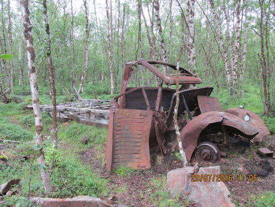 Ein verrosteter Lastwagen