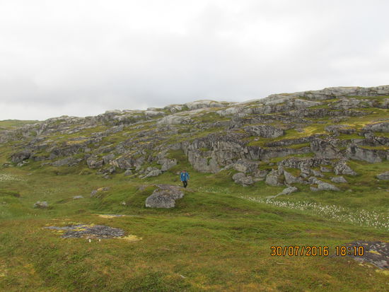Karge Landschaft auf der Nordkapinsel