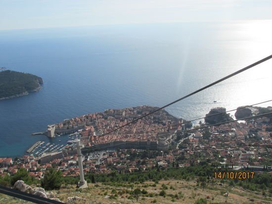 Eingefasst von starken Mauern und von mächtigen Wehrtürmen beschützt: Ragusa das heutige Dubrovnik