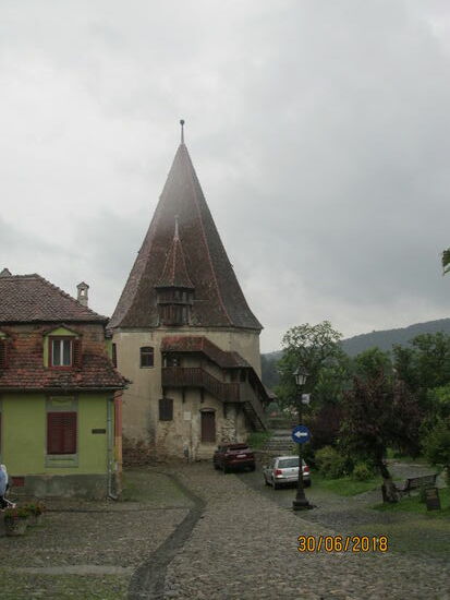 Auch die kleineren Türme tragen zum mittelalterlichen Ambiente Schäßburgs bei.