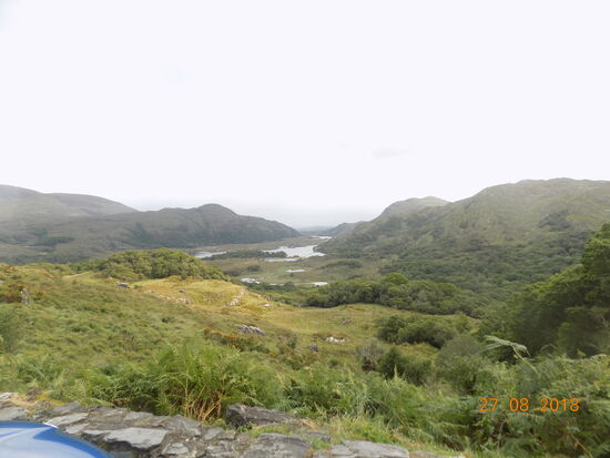 Aussicht auf die Seenlandschaft des Killarney NP vom Ladys View