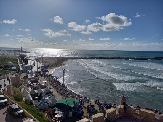 Zwischendurch ein Blick auf das Meer.