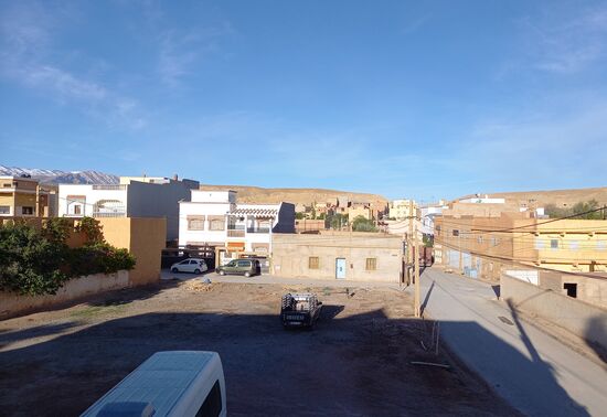 Vom Balkon noch ein Blick über die Häuser von Midlet.