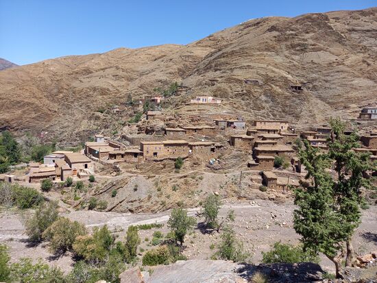 Die Dörfer wurden terassenförmig an die Berghänge gebaut.