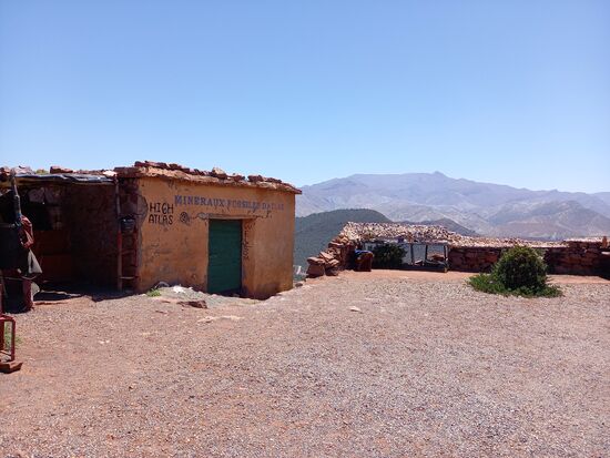 Hier wurden Fossilien angeboten.