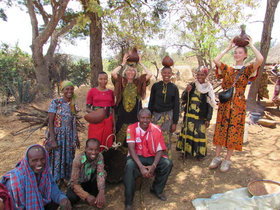 Alle haben Spaß an unserem Kulturaustausch.