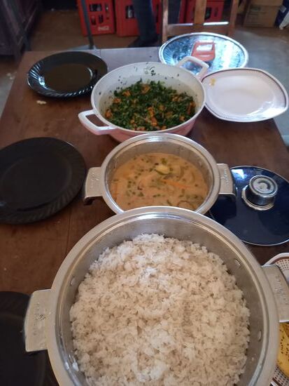 Adabert hat uns ein leckeres Mittagessen gezaubert.