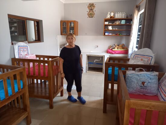 Im Babyzimmer ist bis auf einige Kleinigkeiten alles fertig.