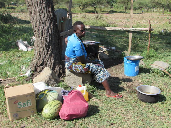 In der Küche wird bereits gekocht.