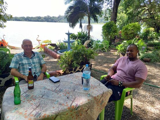 Es tut gut in der grünen Oase zu relaxen.