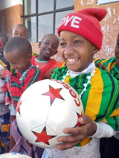 Freude über das ganze Gesicht