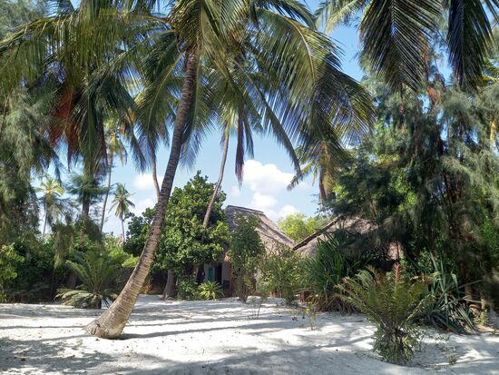 Blick auf unseren Bungalow