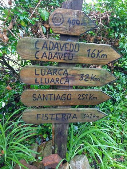 Wie mit Zauberhand sind es nun nur noch 251km bis Santiago  