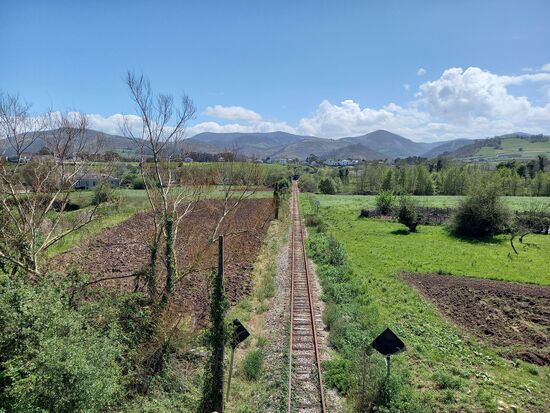 Wir pilgern in einer wunderschönen Landschaft.