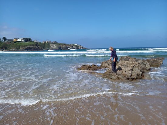 Plötzlich war dann doch eine Welle größer  