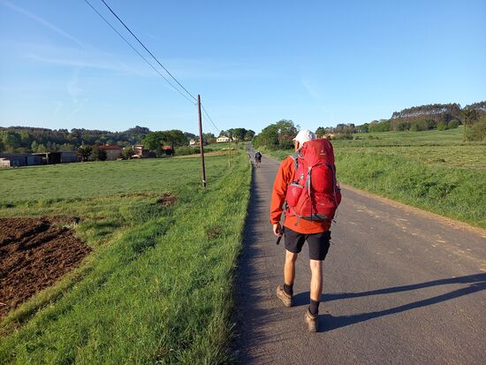 Siguero ist eine kleine Stadt und so kommen wir zügig in ländliches Gebiet. Das Wetter ist perfekt. Sonne, blauer Himmel, klare Luft.
