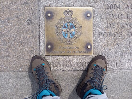 In diesem Punkt, auf dem Platz vor der Kathedrale kommen alle Caminos zusammen.