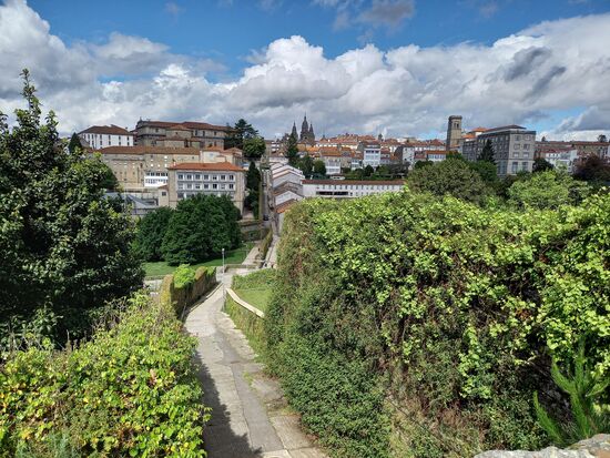 Vom Kloster ein Blick auf die Stadt.