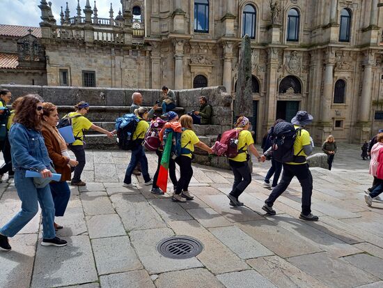 Danach wieder in die Altstadt in der heute besonders viele Pilger ankommen.