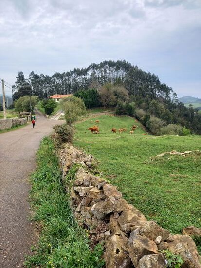Bergauf,  bergab und immer der Mauer entlang...
