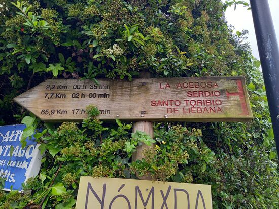 Noch 7,7km bis Serdio unserem heutigen Ziel.