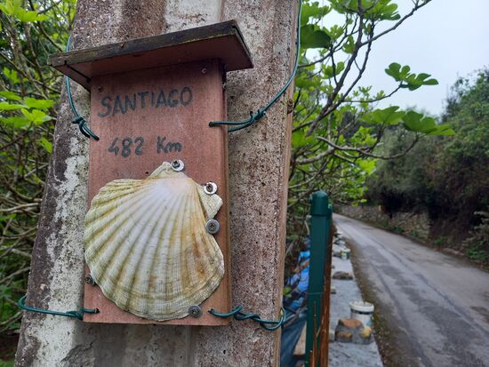 Die 5 ist weg    Noch 482km bis Santiago.