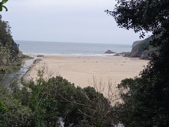 Hinter la Franca haben wir Sicht auf diese Bucht.